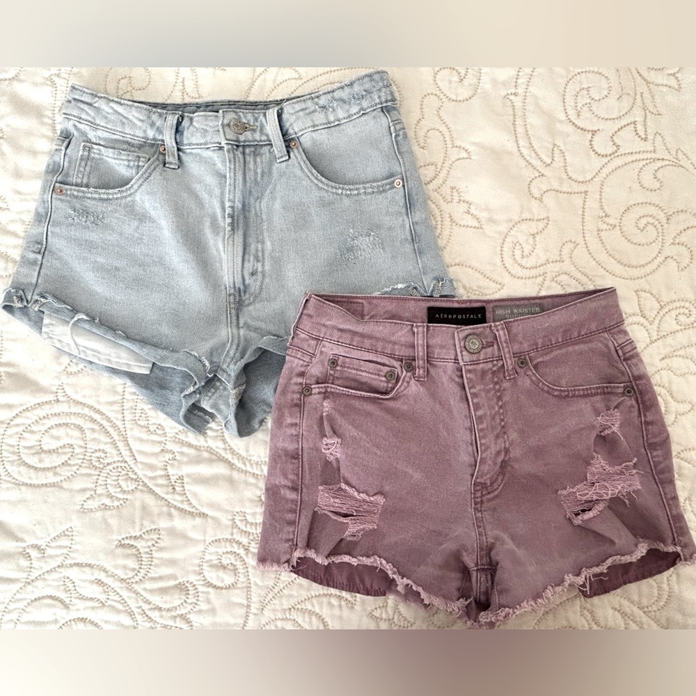 Aeropostale high waisted & wild fable highest rise womens distressed jean shorts